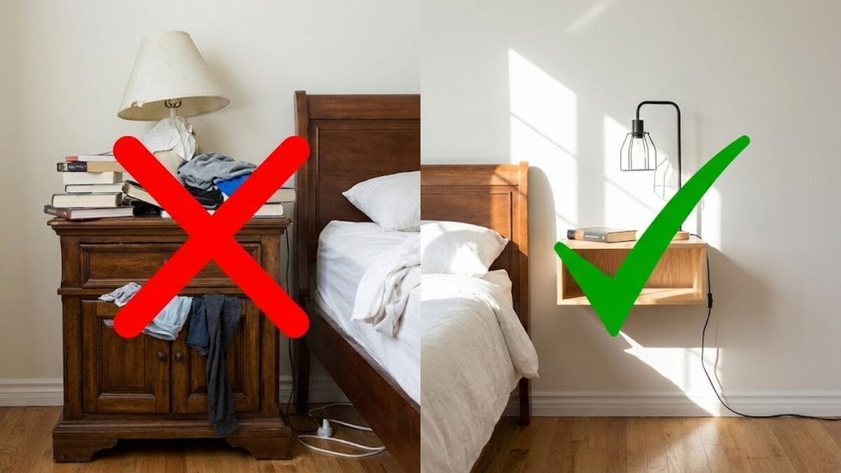 prateleira flutuante no quarto