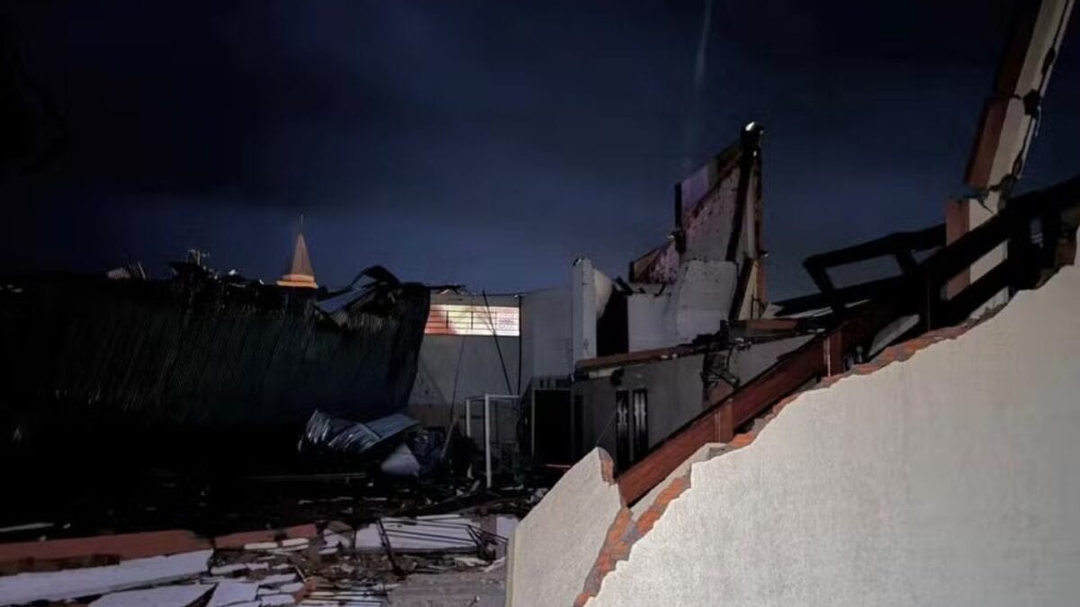 Estragos chuva Flores da Cunha (Foto: Maria Eduarda Schiavenin, Prefeitura de Flores da Cunha)