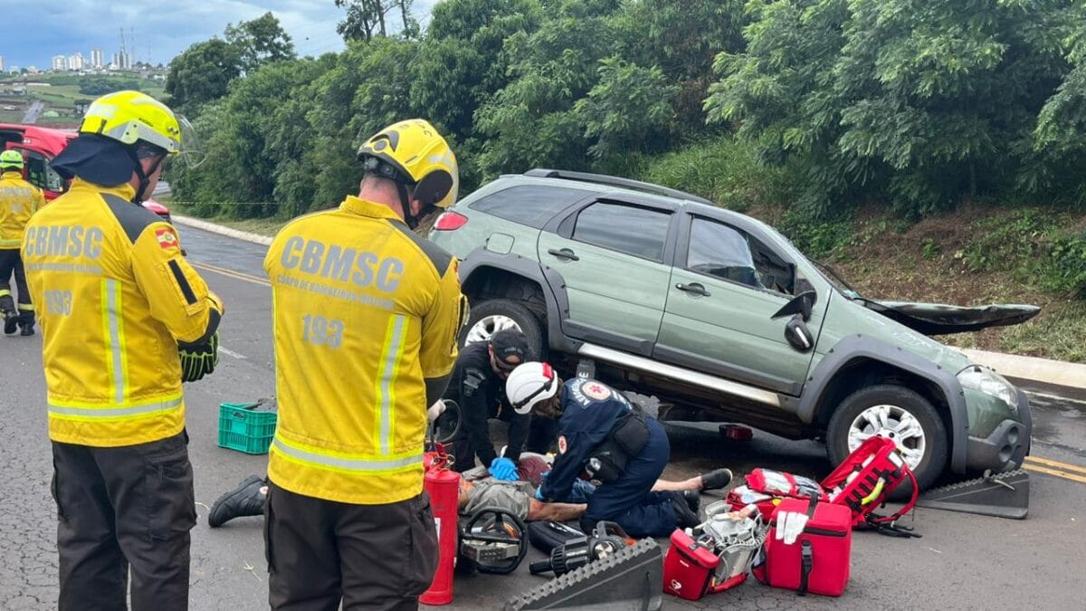 Acidente em Xanxer&ecirc;