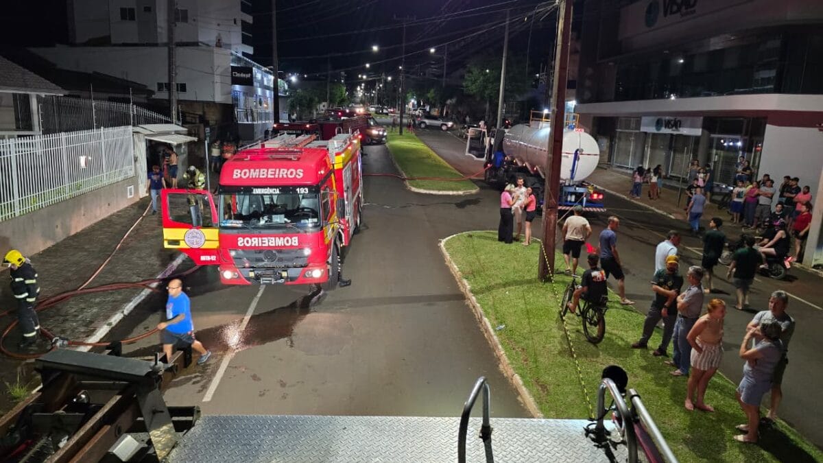 Inc&ecirc;ndio em Xaxim