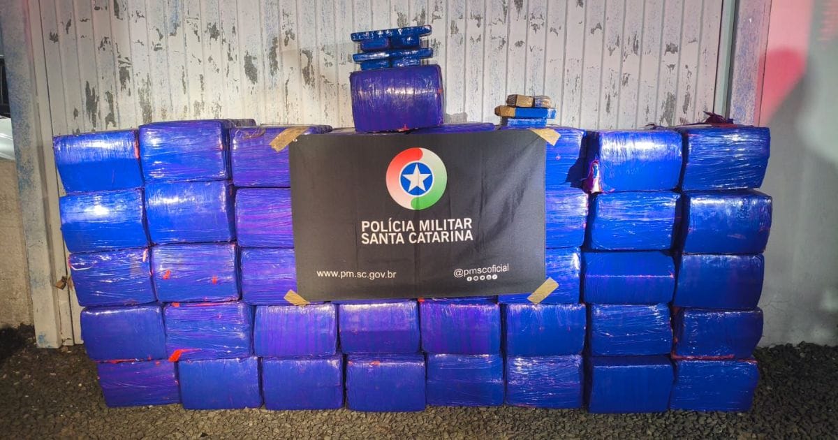 Drogas apreendidas pela PM em Araranguá