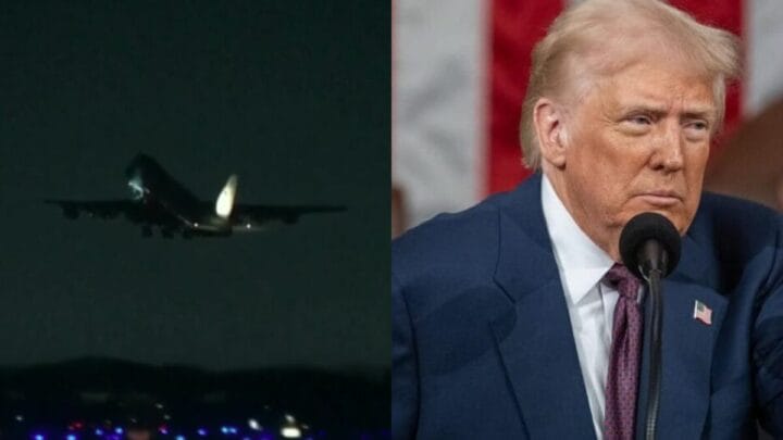 Avião com Trump a bordo sofre pane elétrico e volta à base aérea