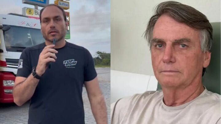 Carlos Bolsonaro e Jair Bolsonaro