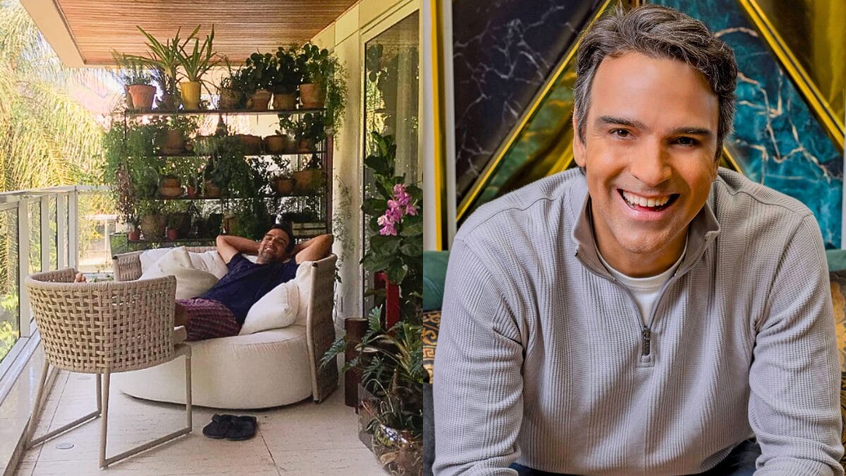 Como é a casa de Tadeu Schmidt o apresentador do BBB 26