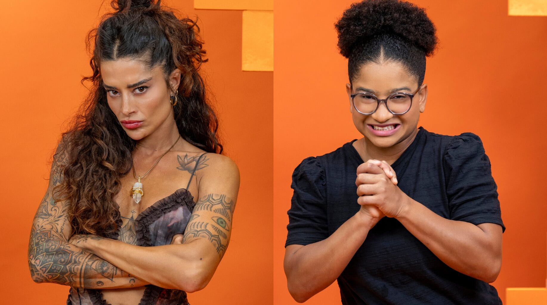 Enquete BBB 26 Parcial Aline Campos e Milena