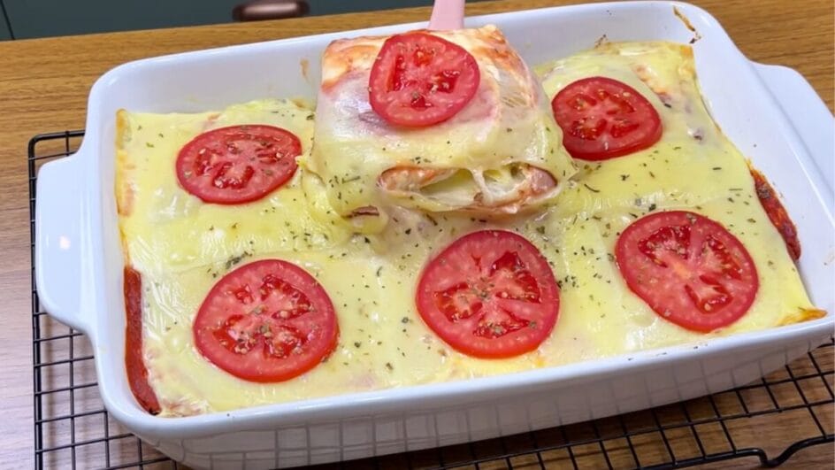 Esta versão de forno é muito mais saborosa do que o sanduíche comum. (Foto: Reprodução, Rosi Paheco)