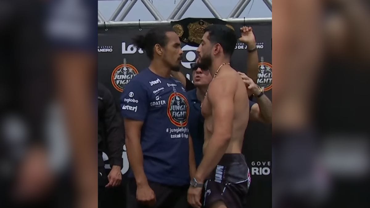 João Dantas e Rodolfo dos Santos se enfrentam no Jungle 144 (Foto: Redes sociais, Reprodução)