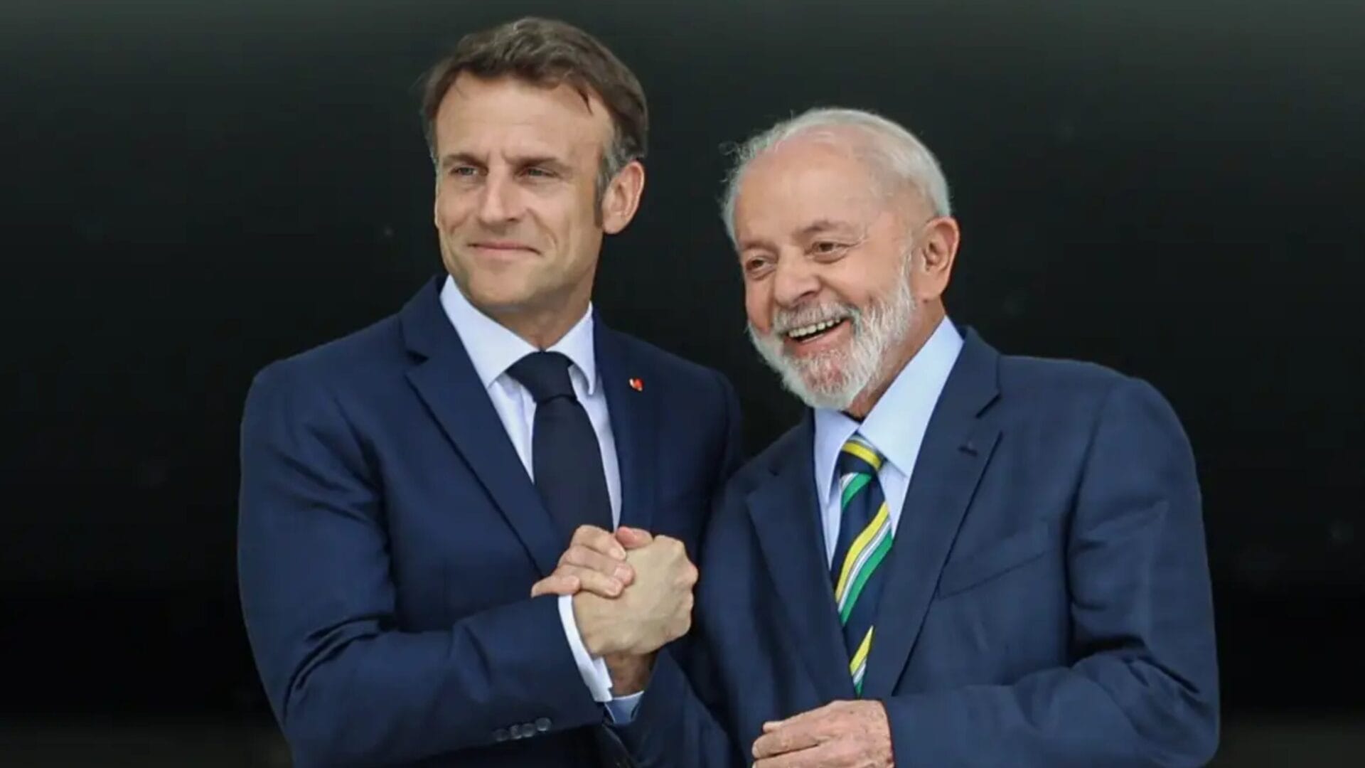 Lula e Macron (Foto Fabio Charles Pozzebom, Agência Brasil)