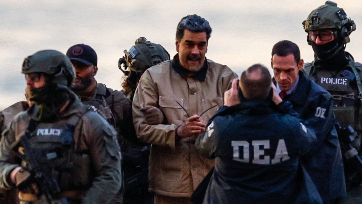 Maduro sendo transferido nos EUA