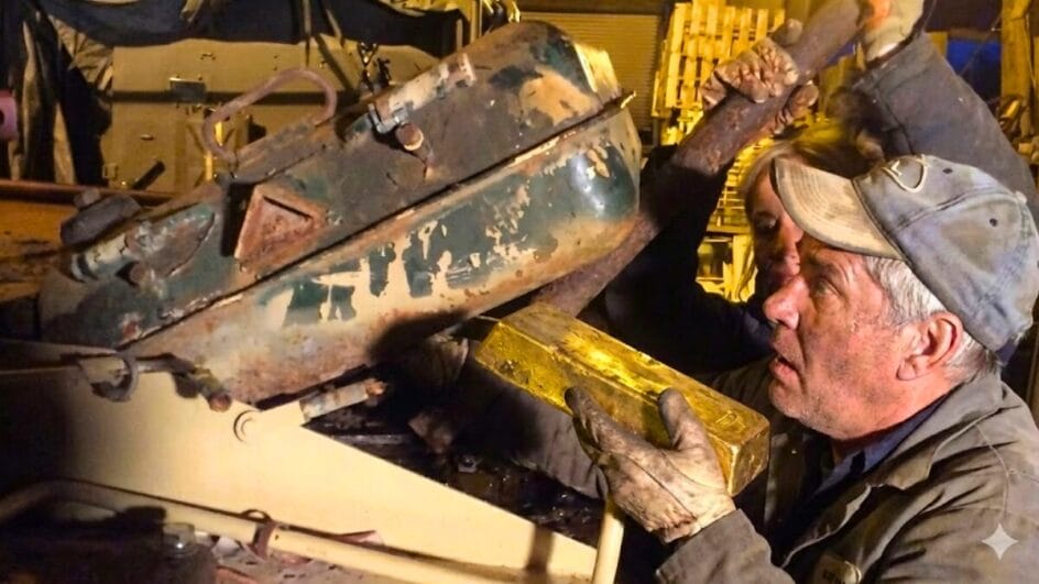 Mecânico acha milhões em barras de ouro em tanque de guerra mas era um tesouro perigoso