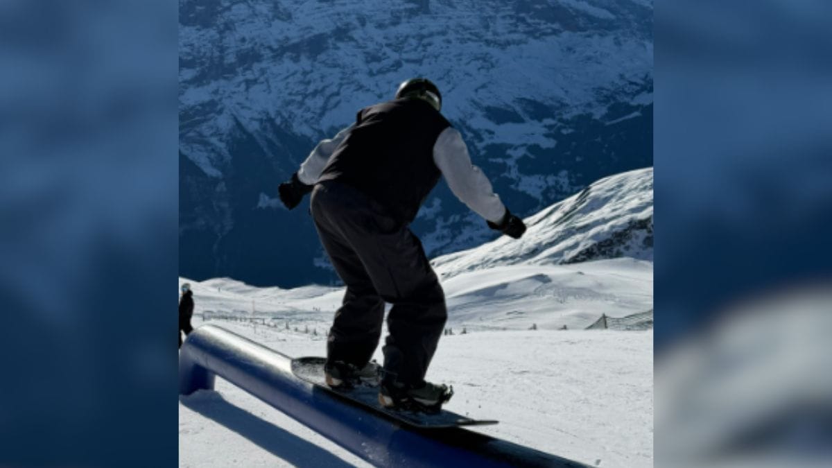 Ele praticava snowboard pouco antes de morrer (Foto: Redes sociais, Reprodução)