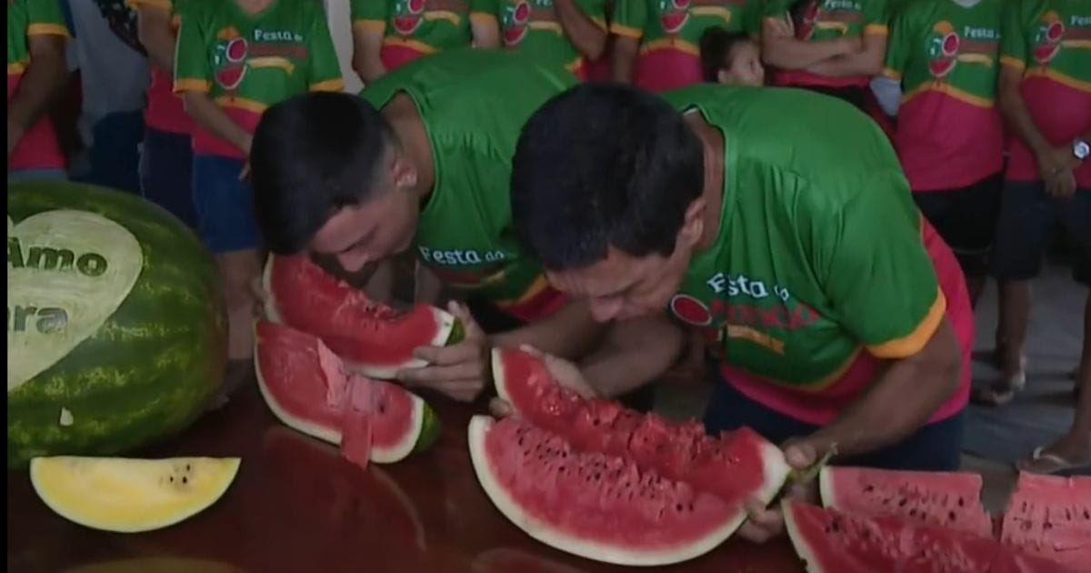 Prova do maior comedor de melancia