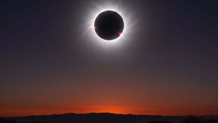 Eclipse Solar acontecer quando a Lua se posiciona entre a Terra e o Sol (Foto: imagem gerada por IA)