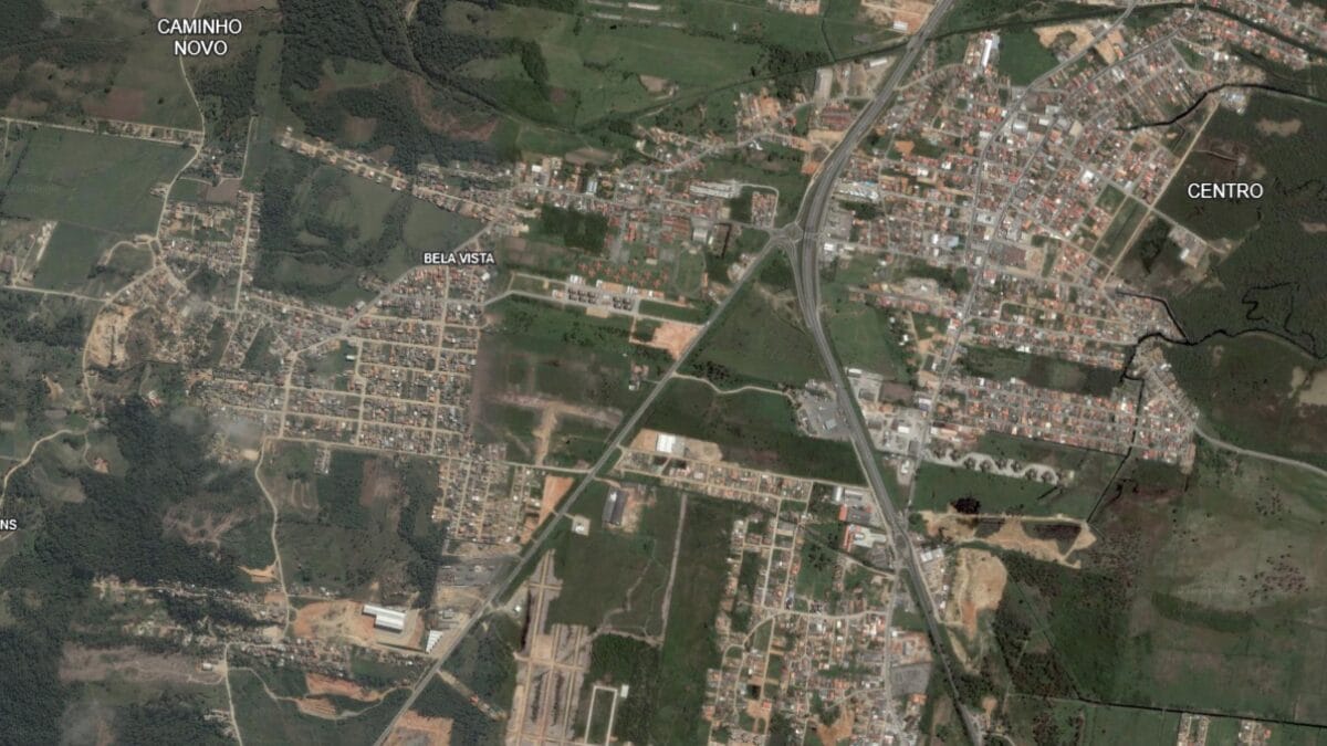 Imagem de sat&eacute;lite mostra crescimento de Palho&ccedil;a entre 2004 e 2025