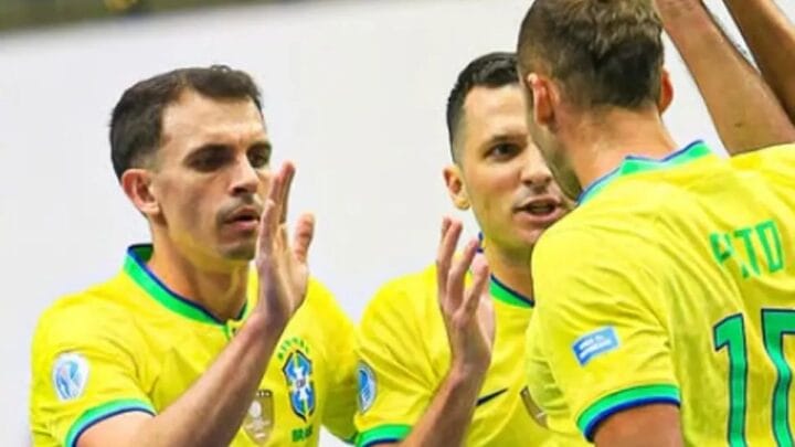 Brasil busca mais um título de Copa América de Futsal (Foto: René Mendez, Staff Images, CBF)