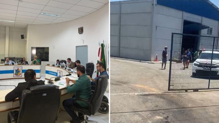 Câmara de Garopaba e protesto sobre coleta de lixo