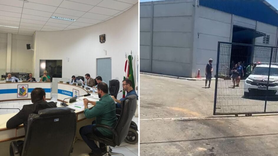 Câmara de Garopaba e protesto sobre coleta de lixo