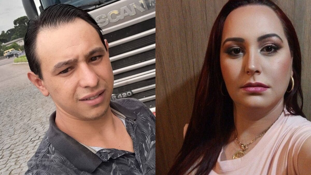 Montagem com fotos de Diony Willian Gallo dal Acqua, de 30 anos, e Elenice Zarveliski, de 41 anos, vítimas de um acidente fatal envolvendo uma carreta em Caçador no Oeste de SC.