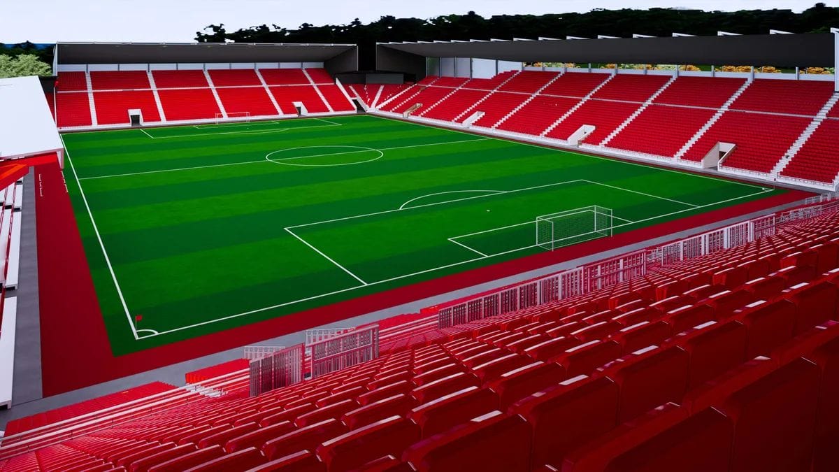 Novo est&aacute;dio do Bournemouth, novo time de Rayan (Foto: divulga&ccedil;&atilde;o, Bournemouth)