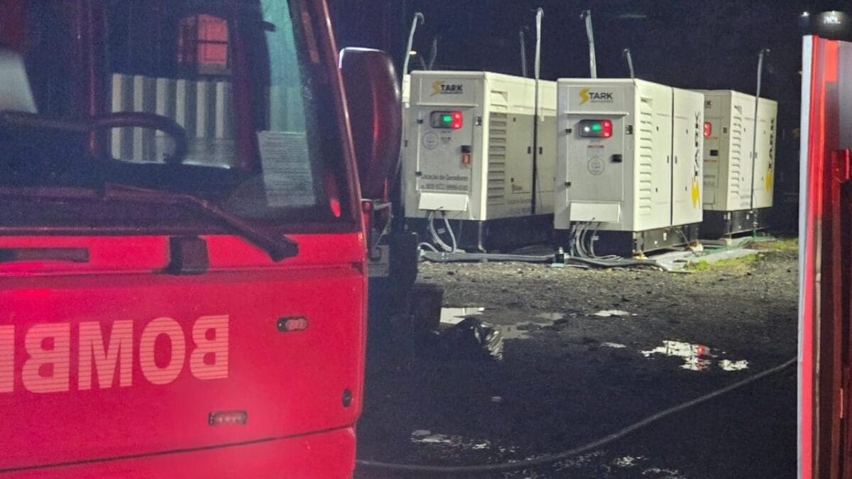 incêndio em geradores de energia em Palmas, Governador Celso Ramos
