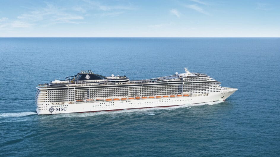 Navio MSC Preziosa será o primeiro a receber passageiros em Balneário Camboriú