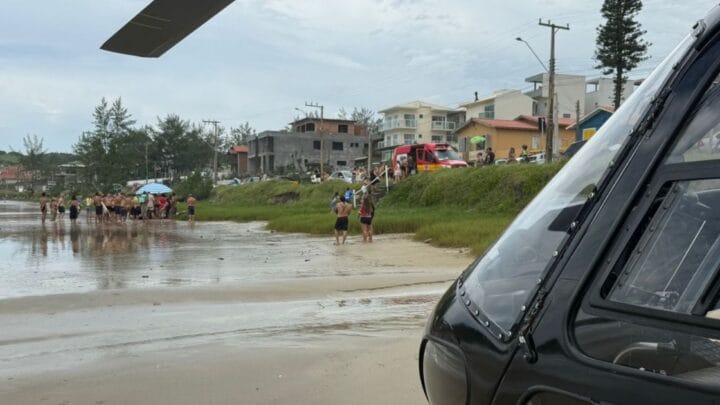 Afogamento Praia da Ribanceira, em Imbituba