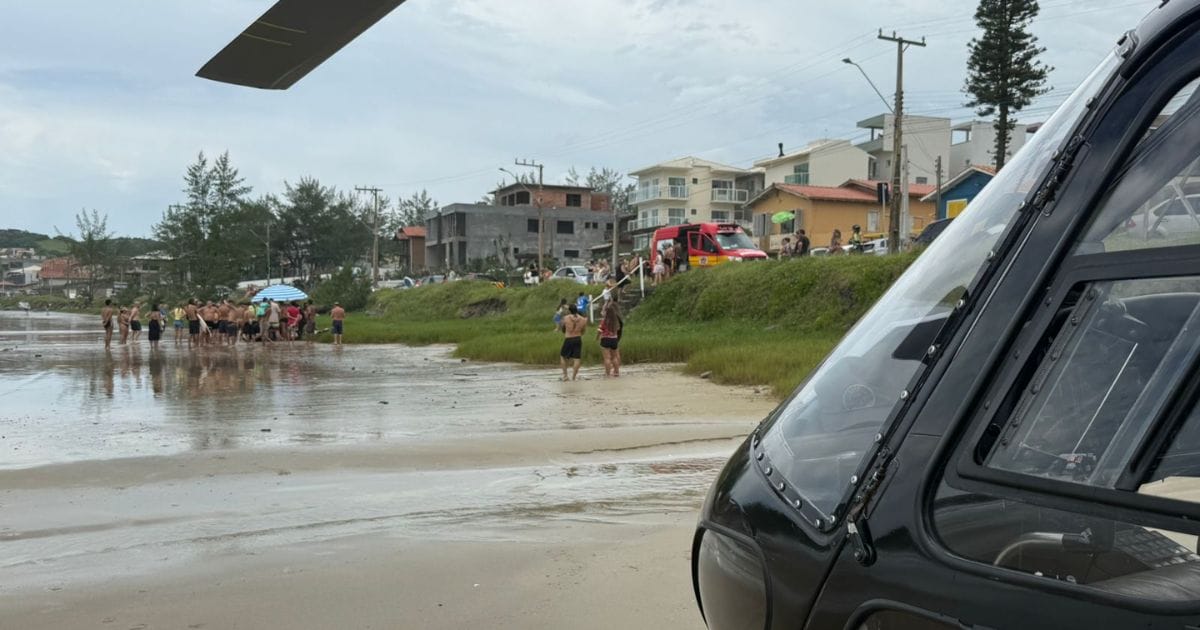 Afogamento Praia da Ribanceira, em Imbituba