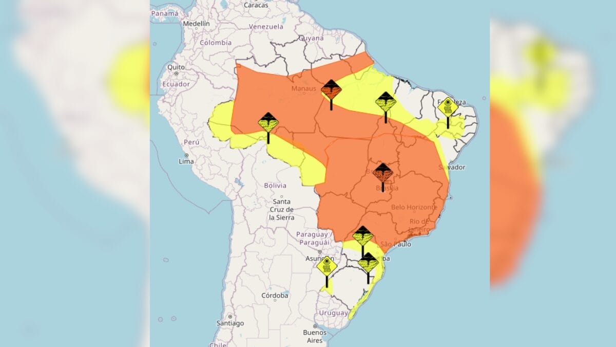 Alerta coloca mais da metade do Brasil em perigo de chuvas intensas no início de fevereiro