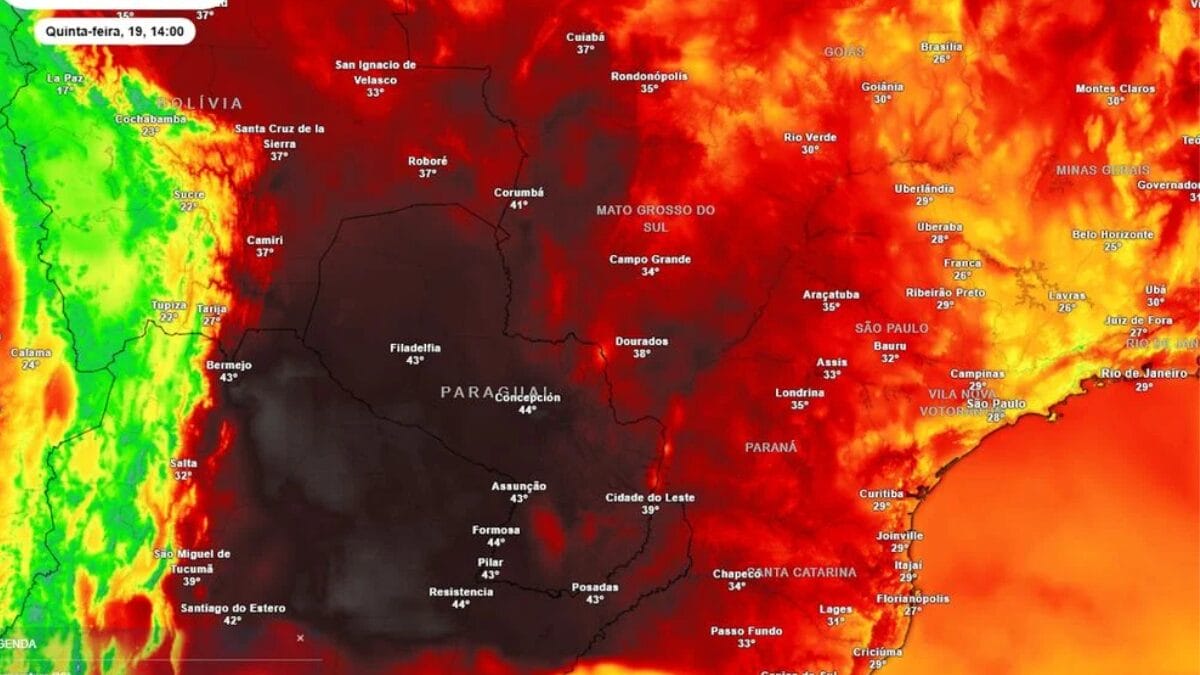 Calor extremo chega ao ápice e impacta SC e outros 5 estados do país antes de chuvas intensas
