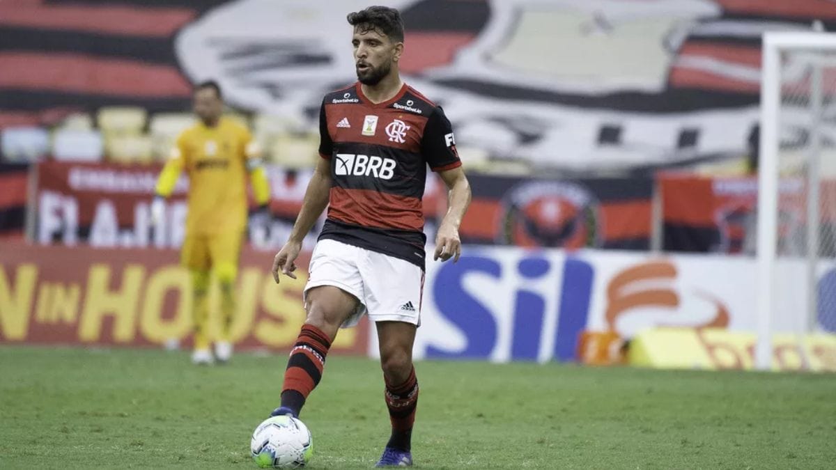 Pepê durante a passagem pelo Flamengo (Foto: Alexandre Vidal, Flamengo)
