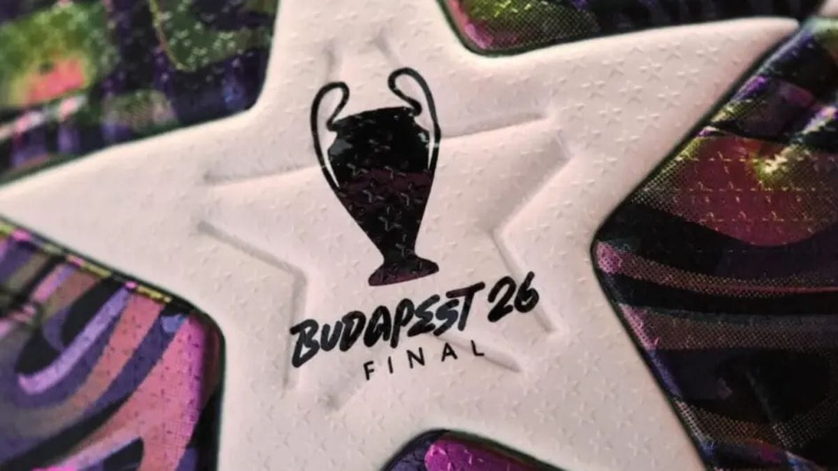 Nova bola da Champions League 25/26 para a final em Budapeste (Foto: Adidas, Divulgação)