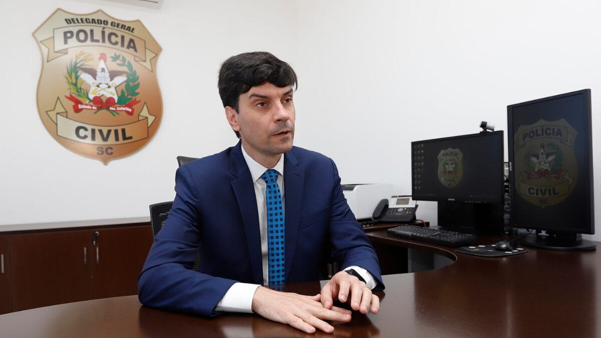 Delegado Ulisses Gabriel da Polícia Civil de Santa Catarina