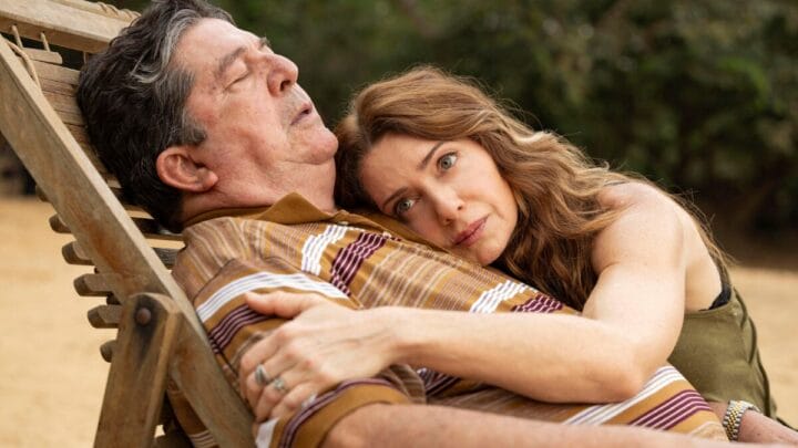 Eliomar (Stepan Nercessian) e Janete (Leticia Spiller) em Coração Acelerado, novela das sete da Globo