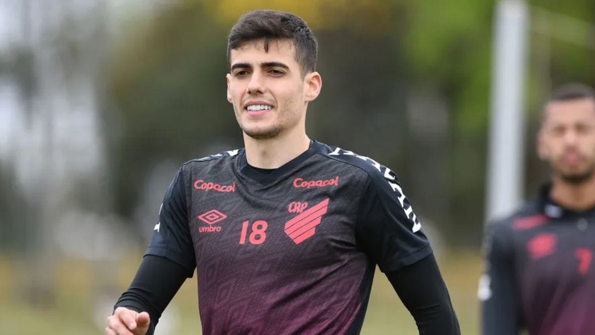 Léo Cittadini enquanto atuava pelo Athletico (Foto: Fabio Wosniak, Athletico)