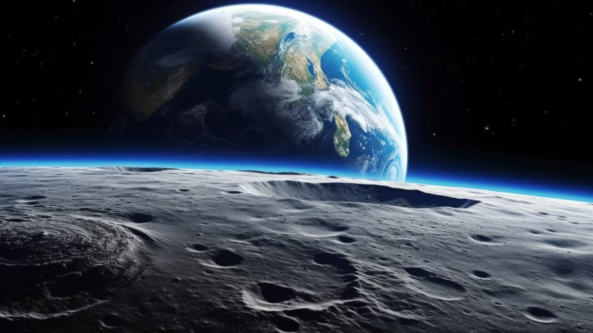 Entenda como o afastamento do sat&eacute;lite natural altera a dura&ccedil;&atilde;o das horas no planeta. Foto: Reprodu&ccedil;&atilde;o IA