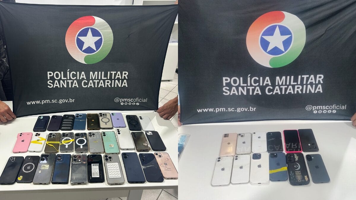 Mais de 40 celulares furtados no Carnaval são localizados pela polícia na Grande Florianópolis