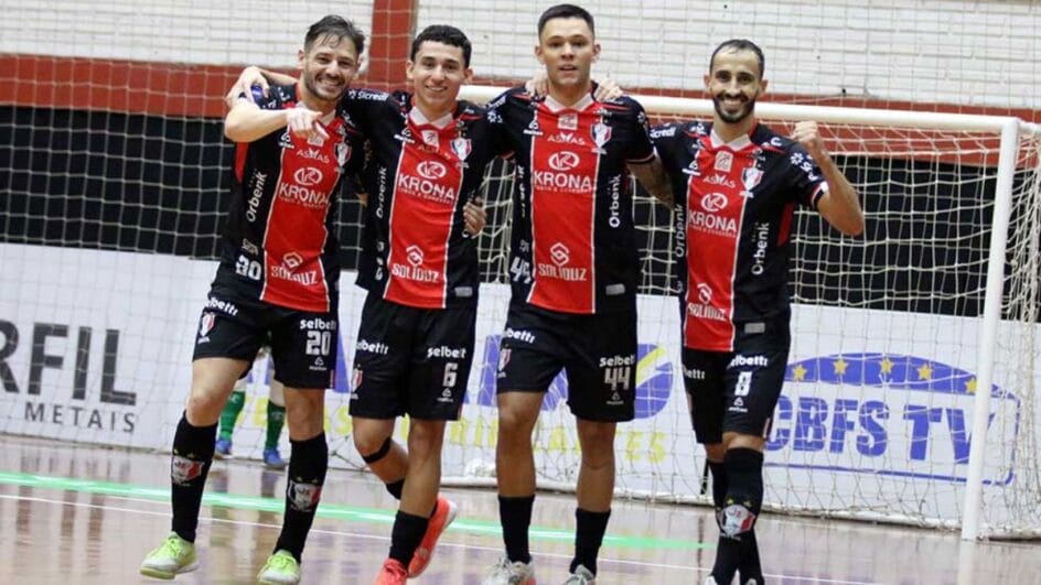 JEC Futsal vai em busca da vaga na Libertadores (Foto: JEC Futsal, Divulgação)