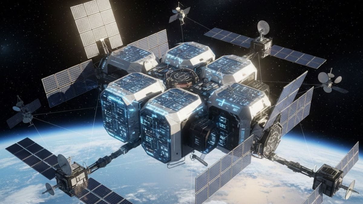 Empresa de Elon Musk planeja montar data centers na órbita da Terra (Foto: imagem gerada por IA)
