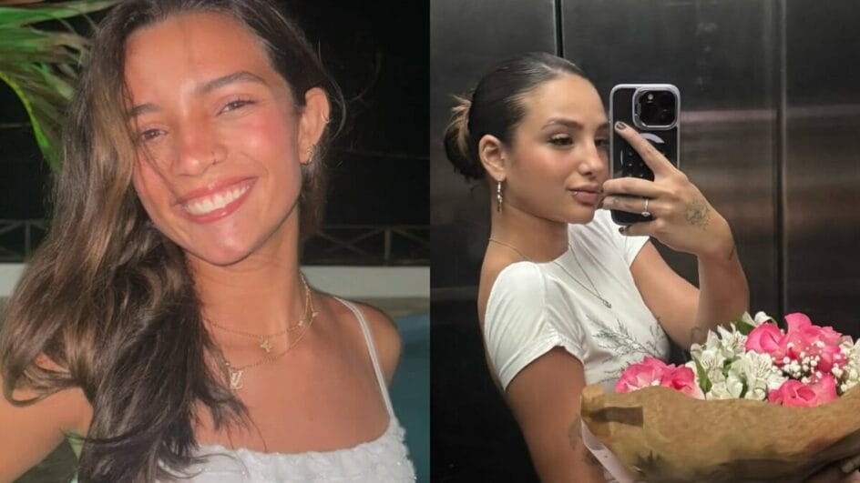 Rayssa Leal presenteou Duda Wilken com um buquê (Foto: Reprodução, Redes)