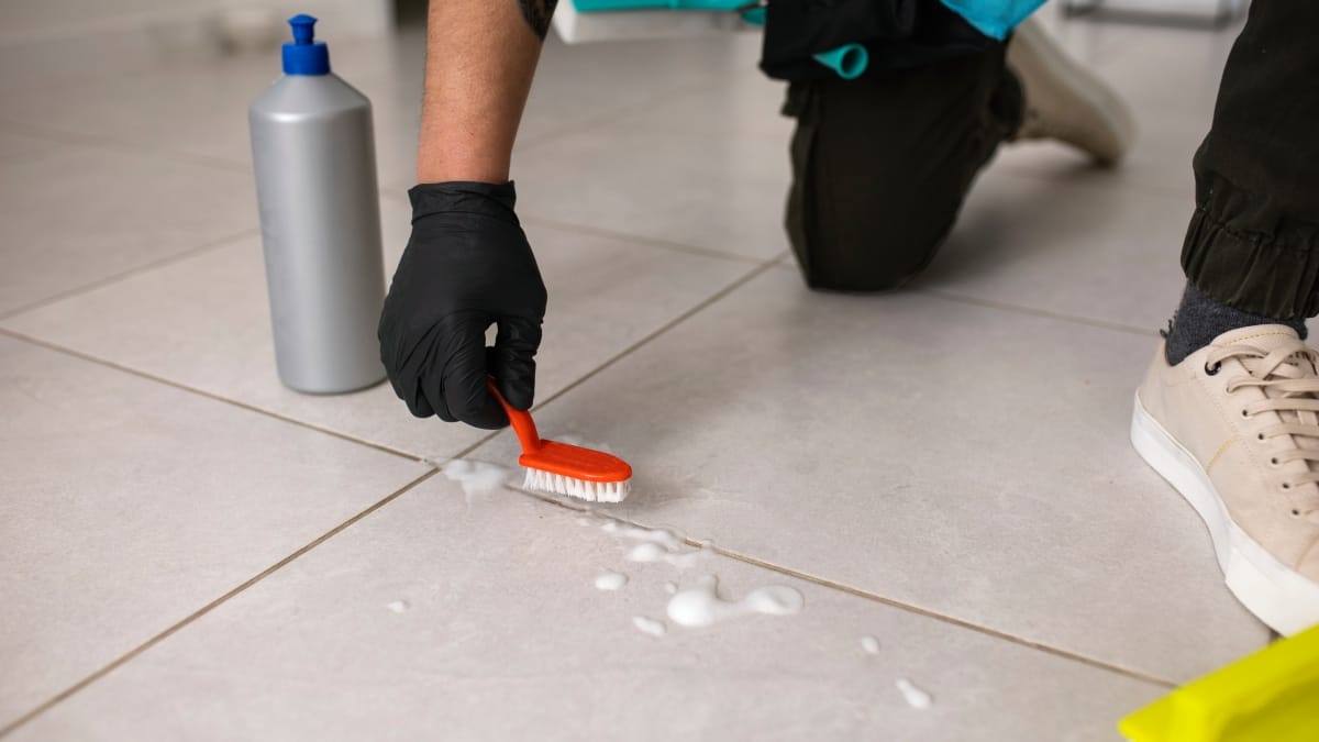 Rejunte branco de novo: limpeza certa remove o encardido sem água sanitária nem álcool. Foto: Banco de Imagem