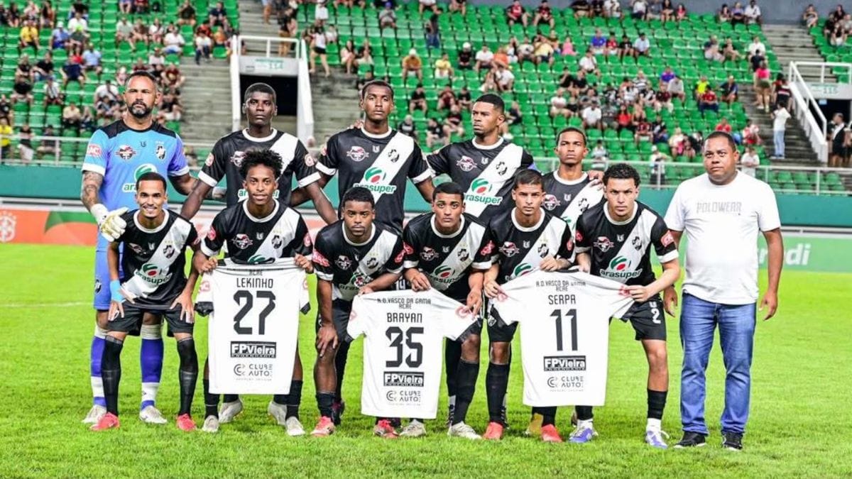 Time acreano durante a disputa da Copa do Brasil (Foto: Clemerson Ribeiro, Vasco-AC)