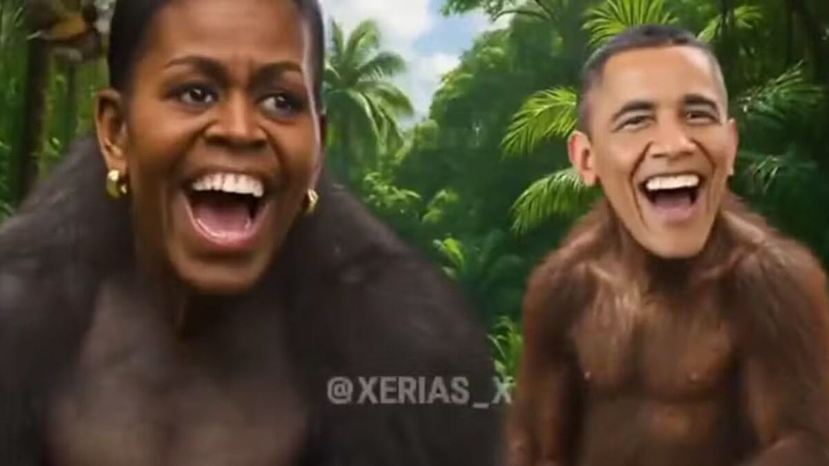 Trump publica vídeo em retrata Michelle e Barack Obama como macacos