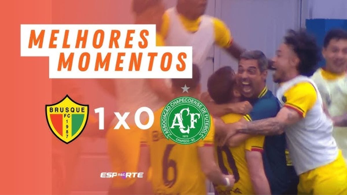 Brusque venceu a Chapecoense (Foto: NSC Esporte)