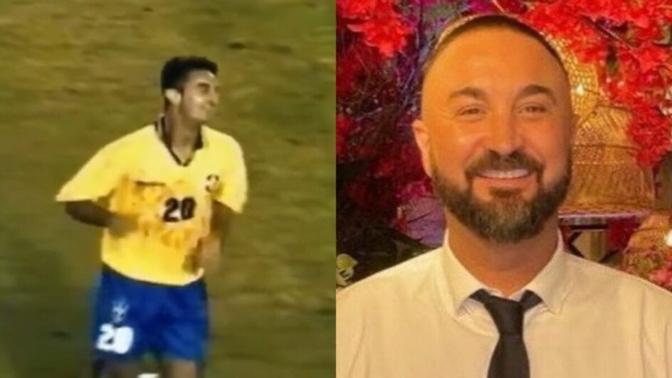 Leandro atuou em dois jogos da Seleção Brasileira em 1996 (Foto: Reprodução)