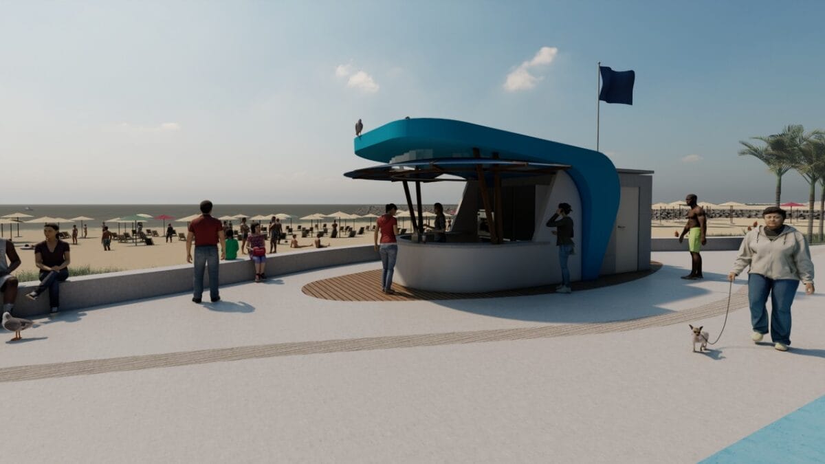 Projeto 3d revela como vai ficar Meia Praia ap&oacute;s alargamento da faixa de areia (Foto: Prefeitura de Itapema, Divulga&ccedil;&atilde;o)