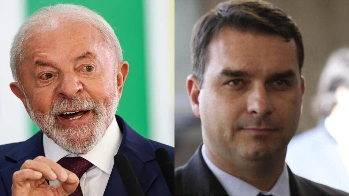 Flávio Bolsonaro (PL) é o principal nome da oposição contra Lula (Foto: Marcelo Camargo/Agência Brasil; Wilson Dias/ Agência Brasil)