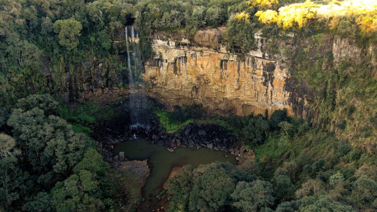 Cachoeira do Vicenzi em Ponte Serrada