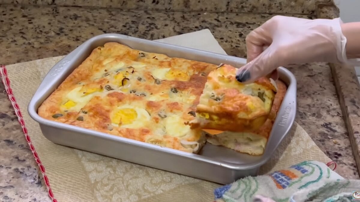 Torta salgada portuguesa com legumes 