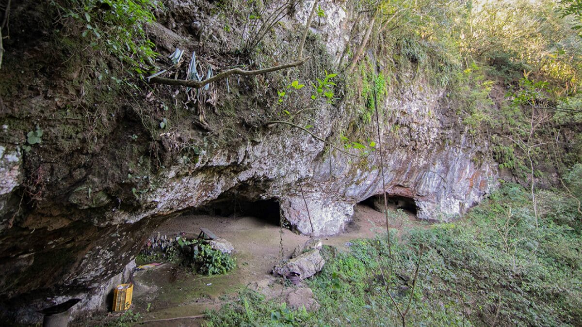 Gruta Pedro Guerreiro em Xaxim (Foto: Portal de Turismo de Xaxim, Divulgação)