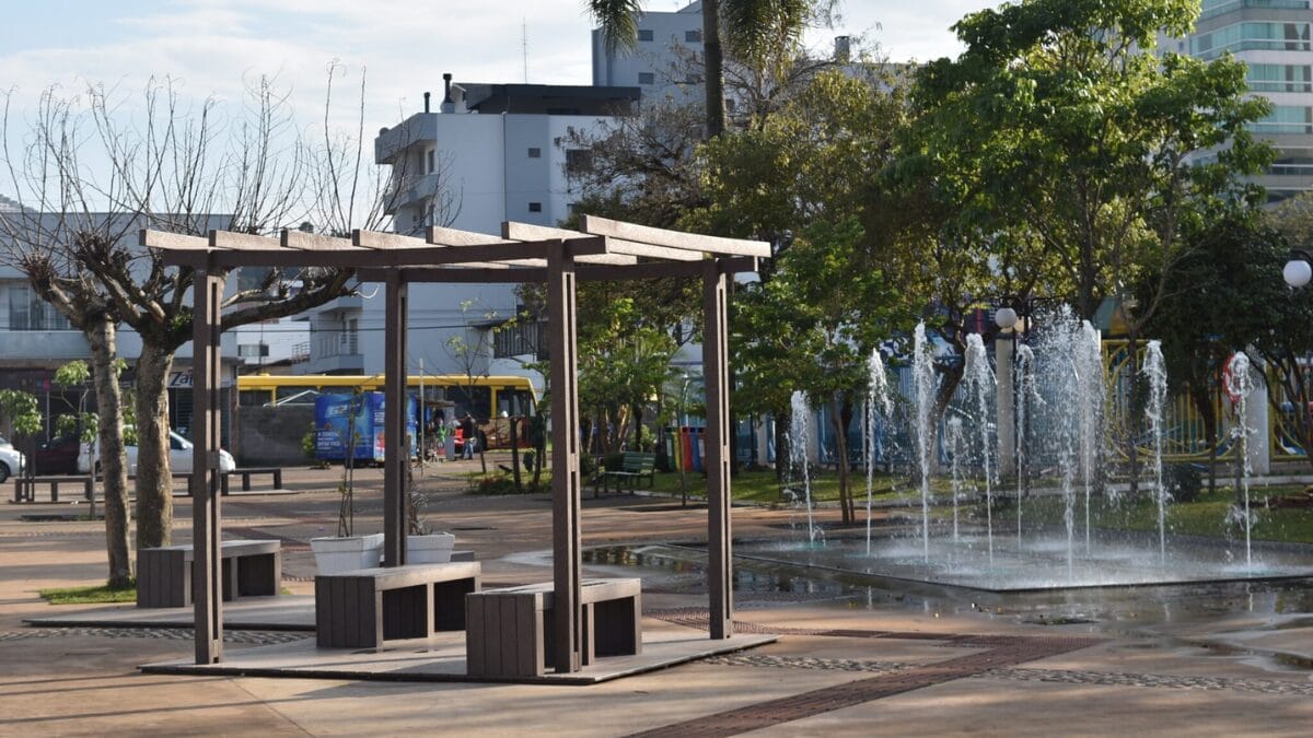 Praça Frei Bruno em Xaxim